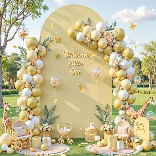 Vista 3 de Cubierta de Fondo de Arco Beige de 6 Pies - Cubiertas de Poliéster Ajustadas para Soporte de Arco de Boda con Parte Superior Redonda, Cubierta