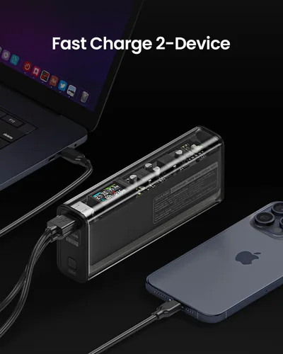 Vista 4 de Shargeek 140 Power Bank Retro 67 GaN Charger