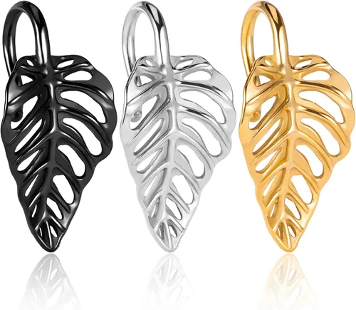 Vista 7 de DOEARKO 2 aros de moda para colgar las orejas, pesos, dilatadores de oído, dilatadores, dilatadores, joyería corporal