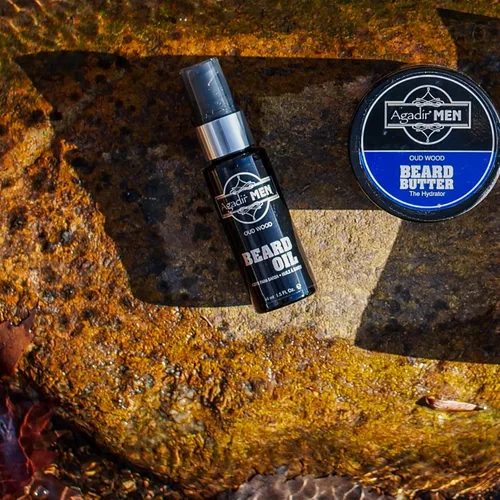 Vista 5 de AGADIR Aceite para barba de madera Oud, 1.5 onzas líquidas
