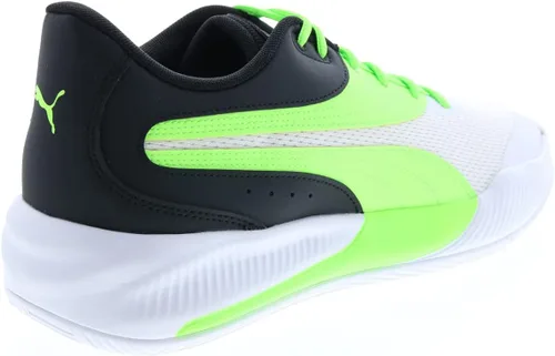 Vista 8 de PUMA Tenis de baloncesto triples para hombre, estilo casual, color blanco