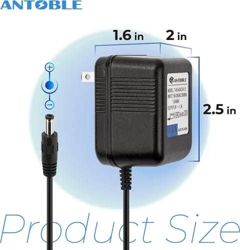 Vista 2 de Cargador adaptador de corriente alterna 9VAC para Digitech RP100 RP150 RP200 RP300 RP350 RP3 RP250 RP200A RP250 RP255 RP350 RP300A RP355 Pedal