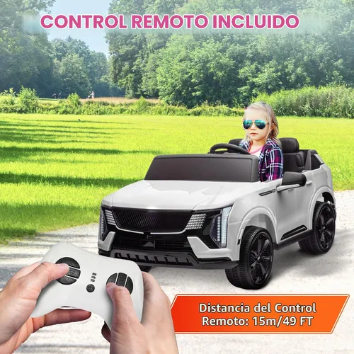Vista 5 de Qaba Camión de paseo de 2 plazas 12V Cadillac Escalade IQ 2025 con licencia