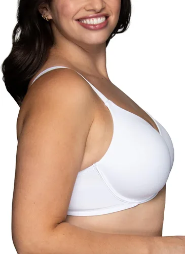Vista 2 de Vanity Fair Beauty Back - Brasier moldeador con efecto reductor de busto de hasta 1.5 pulgadas, no se marca en espalda, copas sin relleno hasta