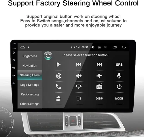 Vista 6 de 8Core 4GB+64GB Android 15 para Suzuki Grand Vitara Radio 2005-2019 Car Stereo Carplay Android Auto con pantalla táctil IPS de 9 pulgadas Navegación
