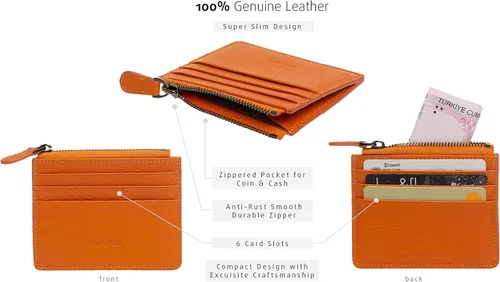 Vista 3 de Grande -3603 Estuches para tarjetas, Naranja, Minimalista