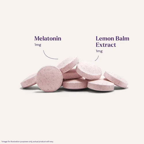 Vista 4 de Natrol Melatonina de disolución rápida de 1 mg para niños, suplemento dietético para un sueño reparador, tabletas de sueño para niños, 30 tabletas