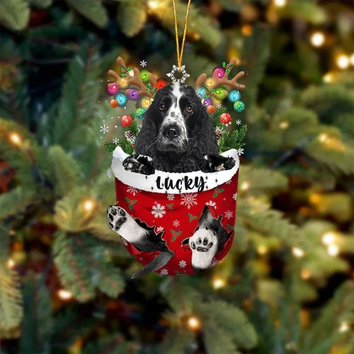 Vista 70 de Adorno de Navidad personalizado para perro Airedale Terrier en bolsillo de nieve, adorno para árbol de Navidad, idea de regalo para amantes
