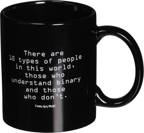 Vista 4 de Funny Guy Mugs - Taza de 11 onzas, Negro
