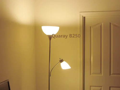 Vista 4 de Quaray Pantalla de lámpara de cuenco de plástico de 10 pulgadas para lámpara de pie Torchiere, blanco, B250