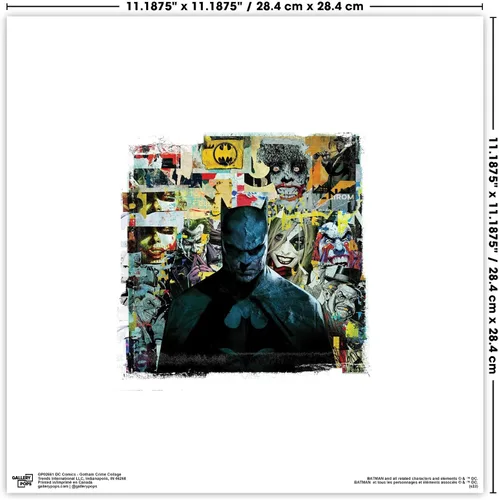 Vista 4 de Trends International Gallery Pops DC Comics - Paquete de arte de pared con collage de Batman Joker (paquete de 3)