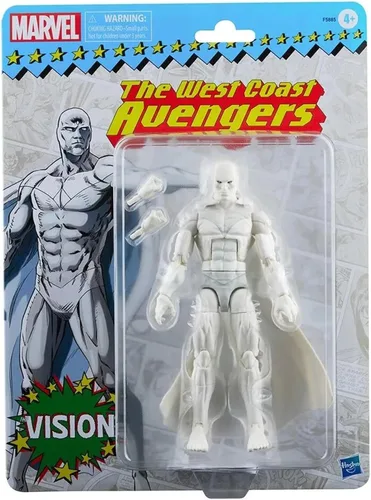 Vista 6 de Marvel Legends Series Vision - Figura de acción de embalaje retro de 6 pulgadas, más de 4 años, 2 accesorios