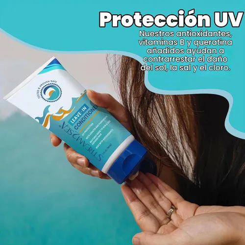 Vista 6 de Stream2Sea - Acondicionador de cabello sin sulfato sin enjuague con protección solar, 1 onza cada uno, paquete de 3
