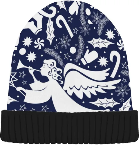 Vista 2 de SPRIPORT Gorro para mujeres y hombres, suave, holgado, cálido, para invierno, reversible, para otoño
