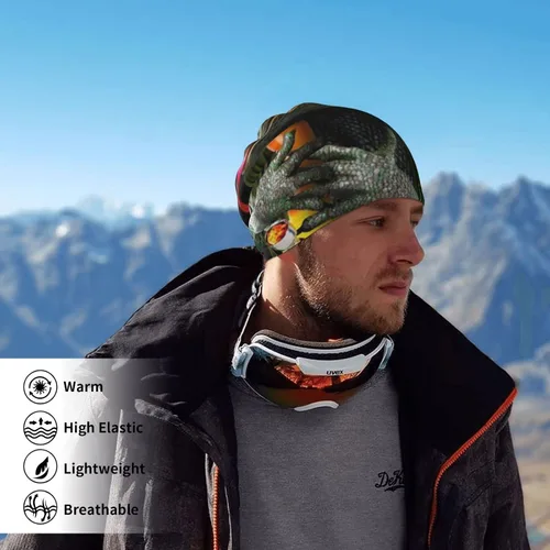 Vista 7 de Máscara facial para bufanda cubierta para cuello polaina transpirable resistente al viento bandana para la cabeza