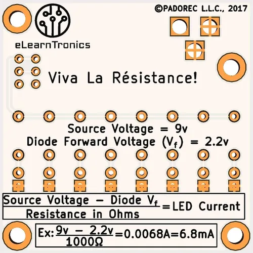 Vista 7 de Aprender a soldar Tablero de aprendizaje electrónico: resistencia Kit STEM Practica la soldadura y aprende electrónica