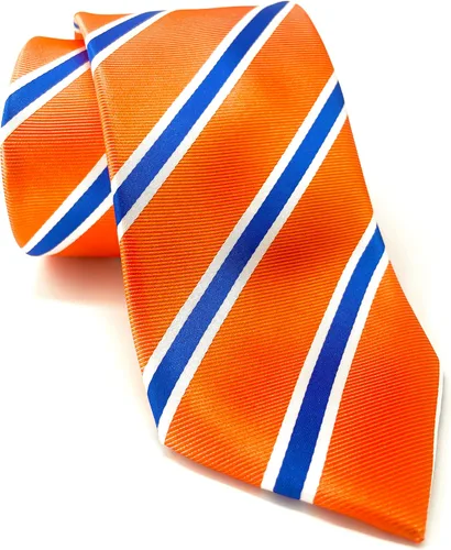 Vista 108 de Scott Allan - Corbatas de rayas para hombre - Corbata tejida para hombre
