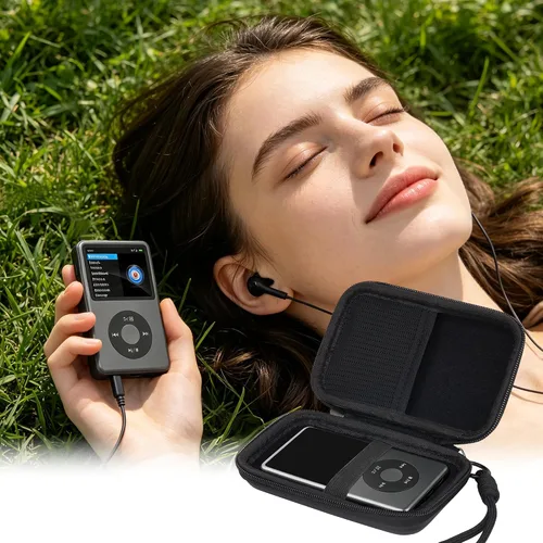 Vista 6 de Leayjeen Funda rígida EVA para reproductor de MP3 MP4 Innioasis, color negro