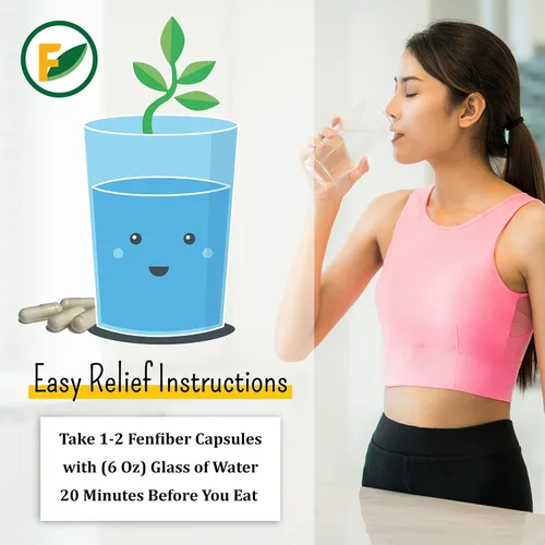 Vista 7 de Suplemento de cápsula de fibra natural de fenogreco para alivio del ácido - Suplemento dietético vegano premium que apoya la salud digestiva, 120