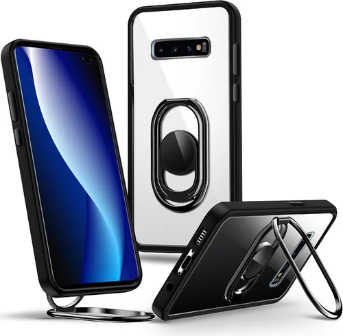 Vista 11 de Shields Up Funda para Samsung Galaxy S20 con soporte, Galaxy S20 transparente con soporte de doble anillo [ajustable y plegable] Funda protectora a