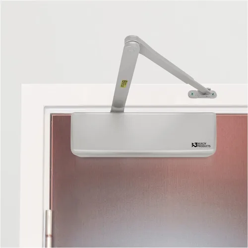 Vista 8 de Nuk3y 4400 Series - Cierrapuertas de hierro fundido grado 1, multimontaje, tamaño ajustable 1-6, cumple con ADA, certificación UL (aluminio)