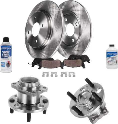 Vista 39 de Detroit Axle - Rotores de freno para Nissan NV2500 NV3500 NV1500 NV1500 2012-2021, repuesto de rotores de freno de disco: rotor delantero de 14.17