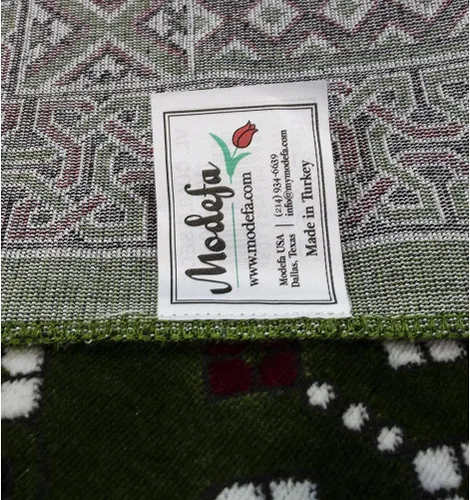Vista 5 de Modefa Janamaz Sajada - Alfombra de oración islámica turca, para múltiples personas, para reuniones familiares o grandes, alfombra de oración