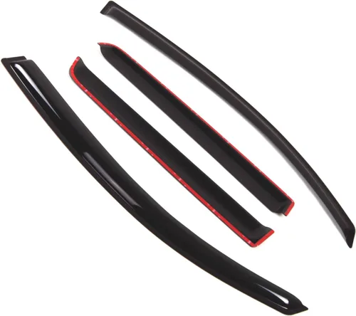 Vista 2 de Visor de ventana compatible con Mitsubishi Endeavor 2004-2010, DGWV2-320, deflector de montaje exterior, protector de lluvia, humo oscuro, juego