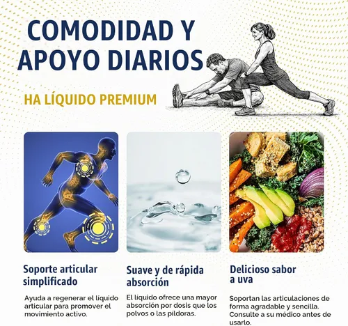 Vista 6 de LubriSyn HA Suplemento líquido humano para articulaciones de ácido