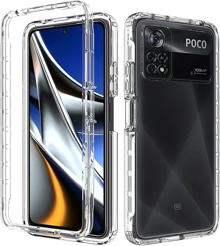Vista 109 de Pzwoxukhov Funda para Xiaomi Poco M3 M2010J19CG M2010J19CI Caso, alta transparencia, color degradado, funda de absorción de impactos anticaída