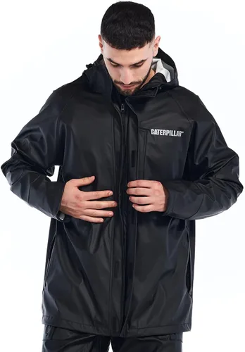 Vista 2 de Caterpillar Longshore - Chaquetas impermeables para hombre con costuras soldadas, antebrazos reforzados y bolsillos con cremallera para las manos