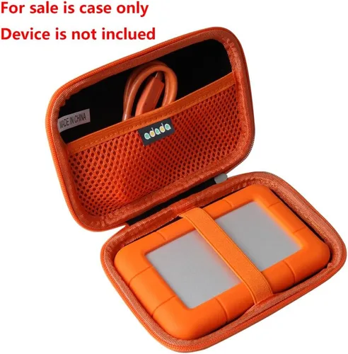Vista 2 de Adada Estuche de viaje duro para LaCie Rugged Mini 2TB/ 1TB/ 3TB/ 4TB/ 5TB disco duro externo portátil