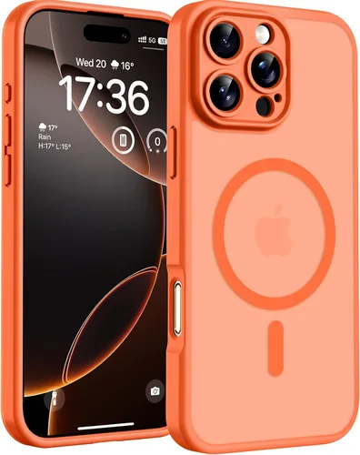 Vista 172 de TOCOL Funda para iPhone 11, compatible con Magsafe, protección completa de cámara, imanes integrados, protección contra caídas, funda translúcida