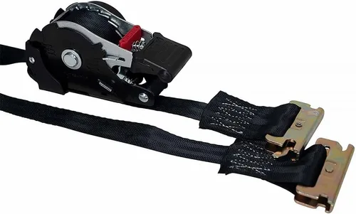 Vista 6 de Mytee Products Correas de trinquete retráctiles de 1 pulgada x 12 pies para E-Track - Correas de amarre retractables automáticas con 500 libras WLL