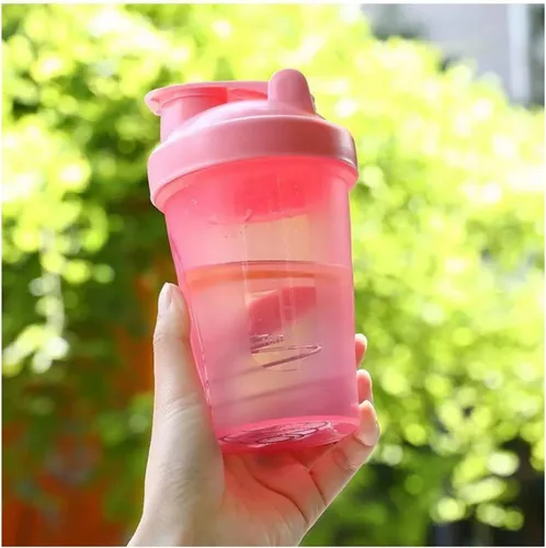 Vista 7 de CHNLML Botella Agitadora de Proteínas 400ML/16Oz con Bola Agitadora para Batido de Proteínas, Botella Agitadora con Bola Mezcladora, A Prueba