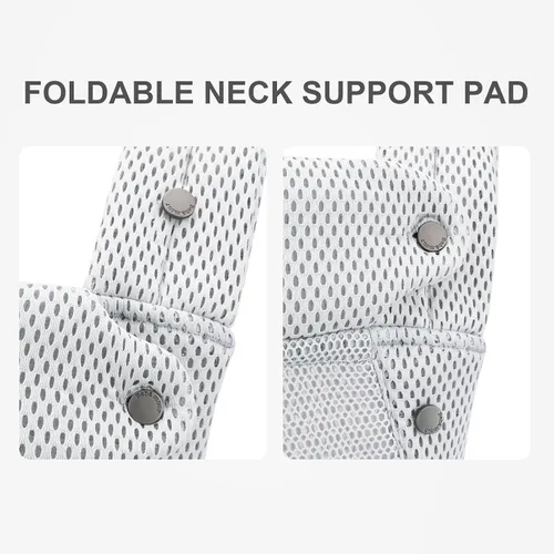 Vista 5 de Bebamour Portabebés ergonómico transpirable para 7 a 32 libras, perilla ajustable para desarrollar la cadera del bebé, portabebés de malla de aire