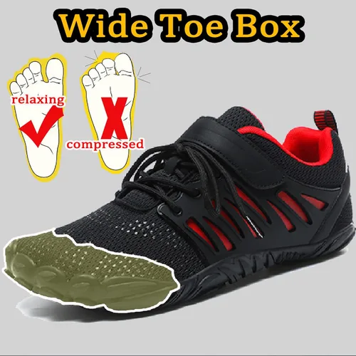 Vista 3 de Zapatos descalzos para hombre, zapatos sin caída para hombre, zapatos minimalistas para hombres, zapatos descalzos para hombre, zapatos