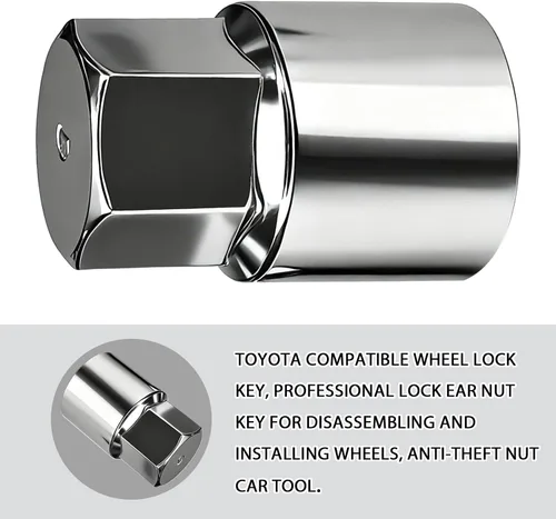 Vista 9 de Herramienta de extracción de tuerca de bloqueo de rueda para Toyota Lexus Tacoma Senna, llave de enchufe de tuercas de seguridad, antirrobo en D