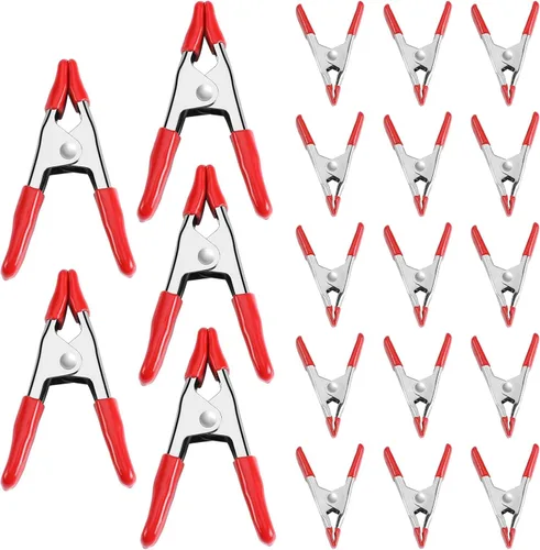 Vista 7 de WORKPRO W001401A - Juego de abrazaderas de resorte de acero de 20 piezas, 15 abrazaderas de 3/4 pulgadas, 5 abrazaderas de 1 pulgada para trabajo