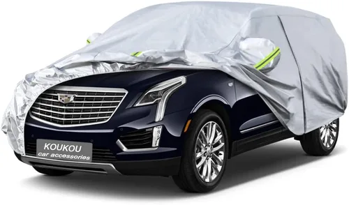 Vista 88 de KouKou Funda impermeable para automóvil SUV adecuada para BMW X1 de 2009 a 2025, 7 capas a prueba de viento para todo tipo de clima, cubierta