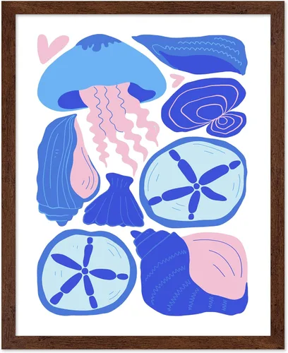 Vista 33 de Poster Master Fish Poster - Retro Aquatic Print - Marine Life Art - Groovy Fish Design - Abstract Artwork - Chic Boho Decor - Sea Design - Ocean or