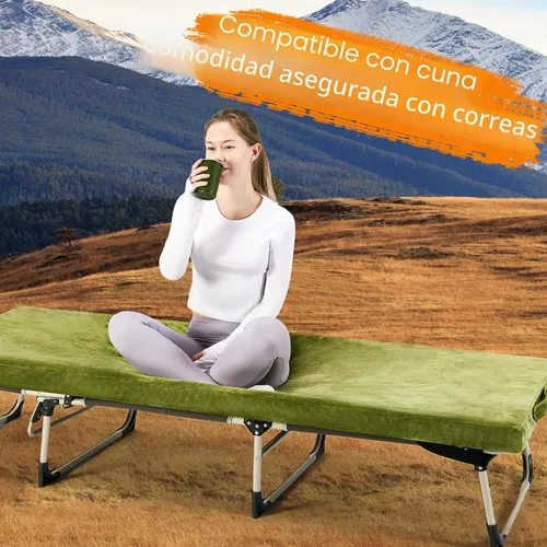 Vista 3 de Colchón de Espuma Viscolástica para Camping de 3 Pulgadas Impermeable Enrollable Cama de Dormir para Adultos Colchón Enrollable Portátil para Viaje