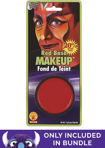 Vista 3 de Disfraz de señor demonio para hombre Rojo