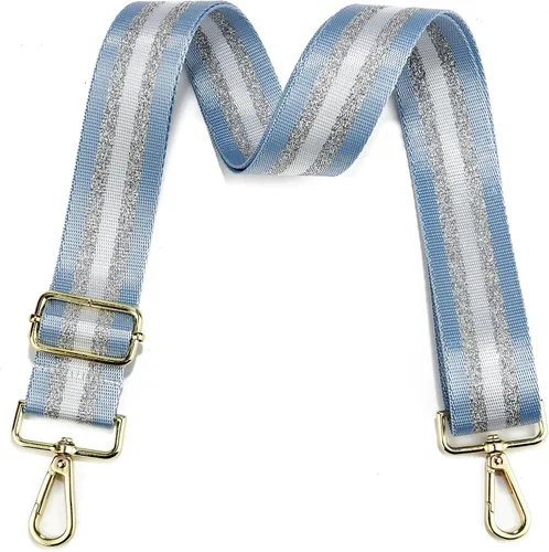 Vista 7 de LVYOUME Correa para bolso, accesorios plateados, correas anchas para bolsa, correa de hombro ajustable para bolsos