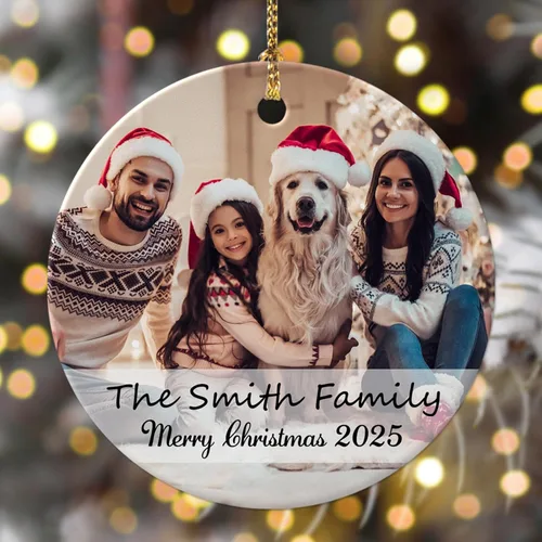 Vista 16 de 4 paquetes de adornos de Navidad personalizados con foto, adornos de Navidad personalizados para perros 2023 para árbol de Navidad, cachorros