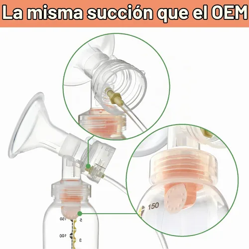 Vista 9 de Maymom Kit de extractor de leche compatible con bomba Medela in Style Advanced Pump; 2 protectores de pecho de 0.67 pulgadas de dos piezas, 2