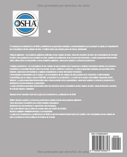 Vista 2 de GUIA PARA MANICURISTAS Y PEDICURISTAS GUIA PARA PROTECCION DE LA SALUD PARA MANICURISTAS Y PEDICURISTAS (Spanish Edition)