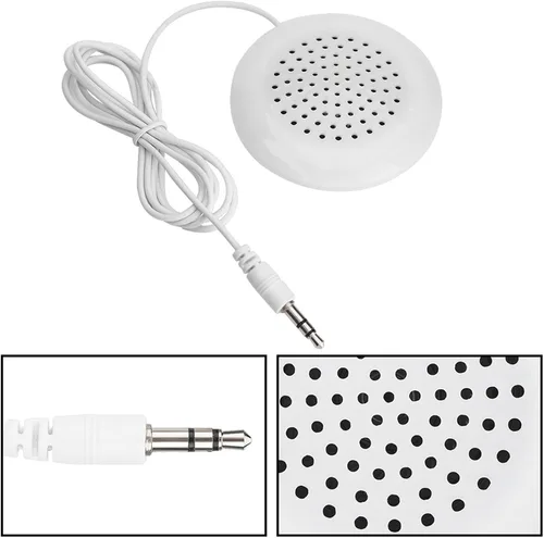 Vista 9 de GOWENIC Mini altavoz estéreo portátil, nuevo altavoz de almohada suave DIY con HD y sonido suave único, 0.138 in para MP3 MP4 teléfono reproductor