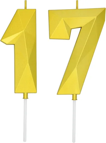 Vista 76 de DERVENTA Vela Grande de Cumpleaños Número 3D Verde Luminoso de 3.7 Pulgadas Celebración de Fiesta Aniversario Decoración Adorno para Pastel 1 Pieza