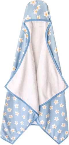 Vista 13 de Copper Pearl Toallas de baño con capucha, toallas de baño de tela de rizo de primera calidad con capucha, bolsillos y diseños geniales, ideales